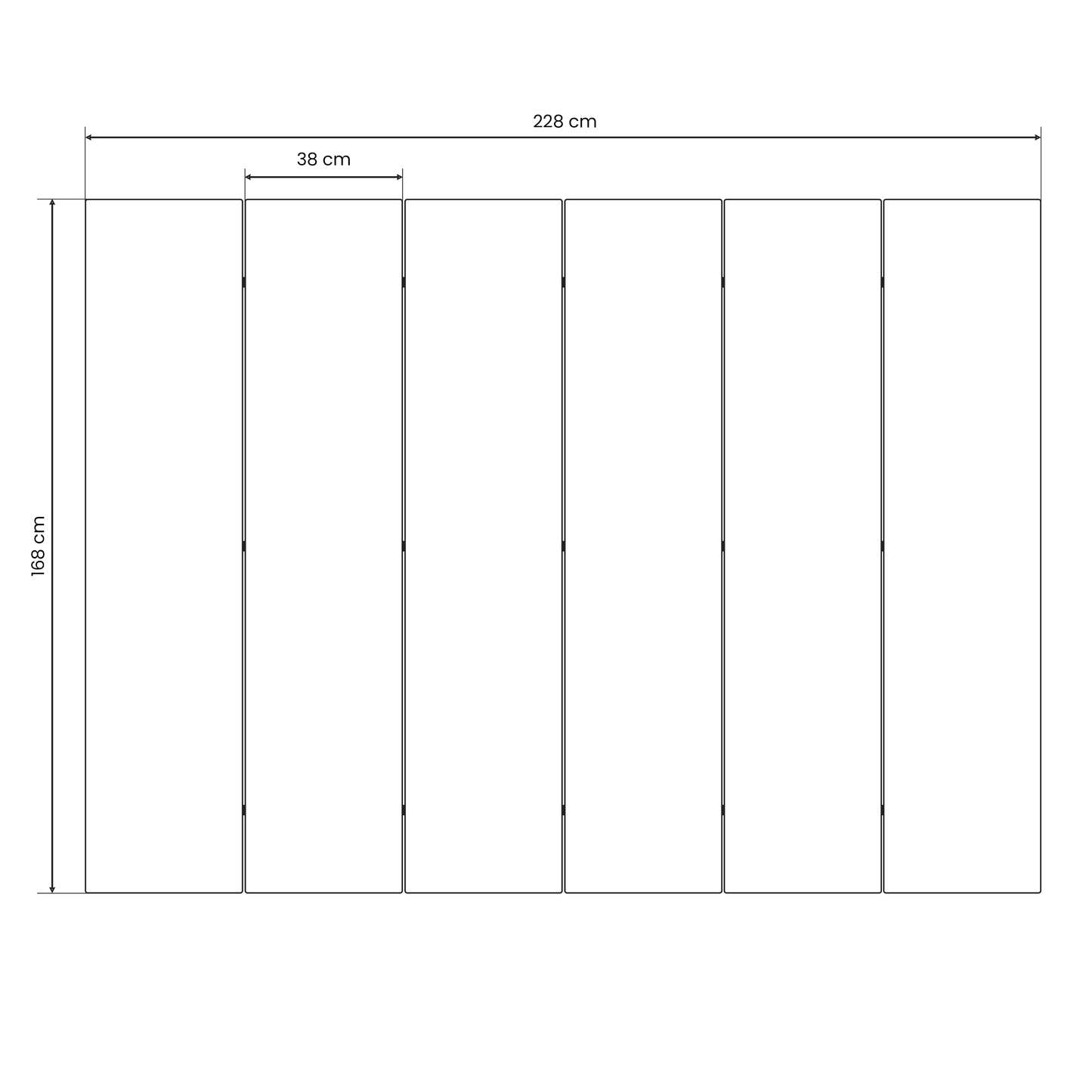 SEEDLING SONGBIRD Decorative 6-Panel Room Divider