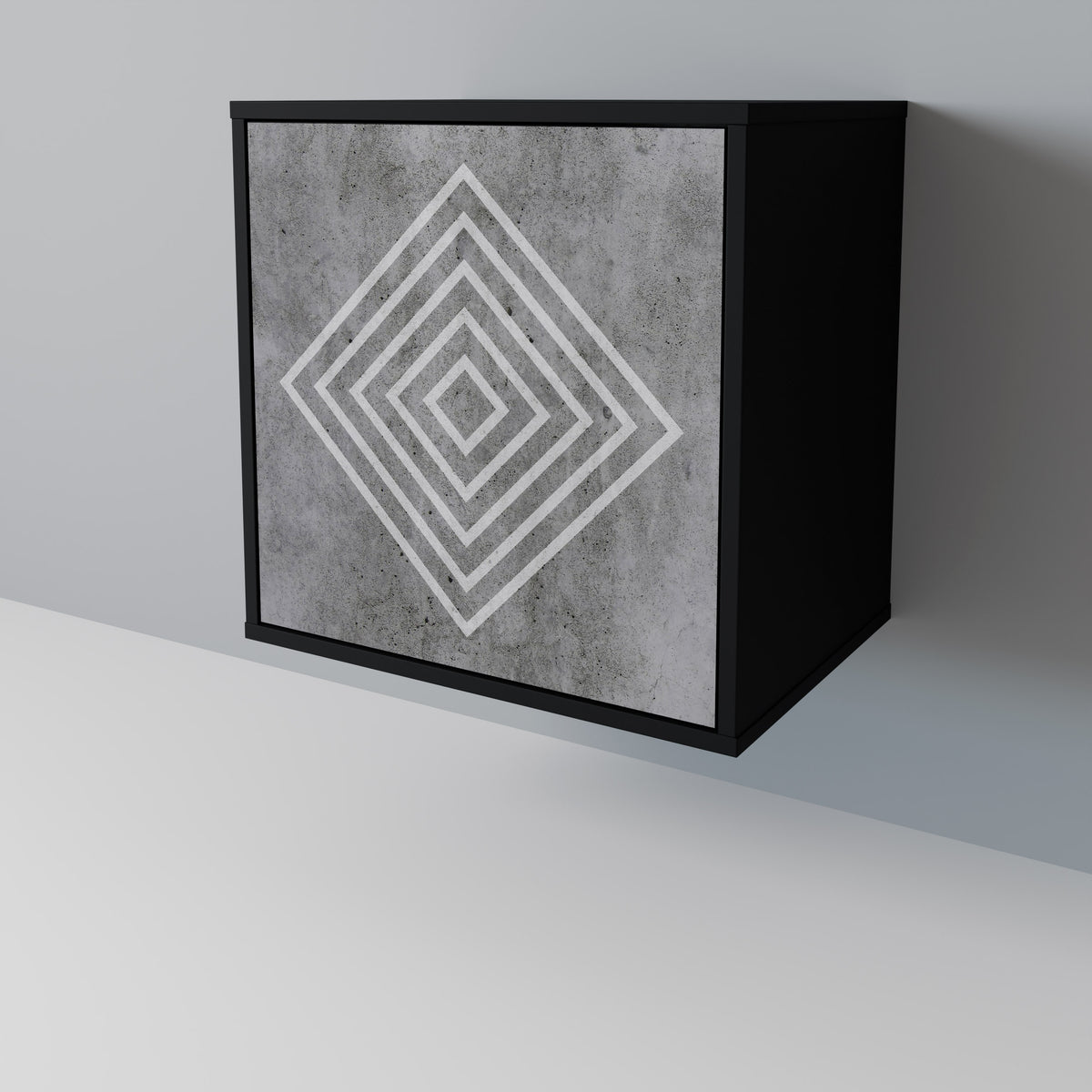 POLYGONAL ARTISTRY Skänk med en dörr