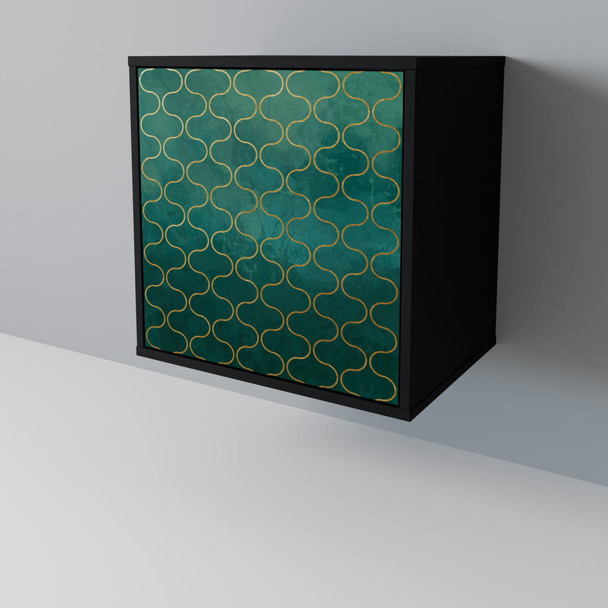 TESSELATED GREENERY Skänk med en dörr