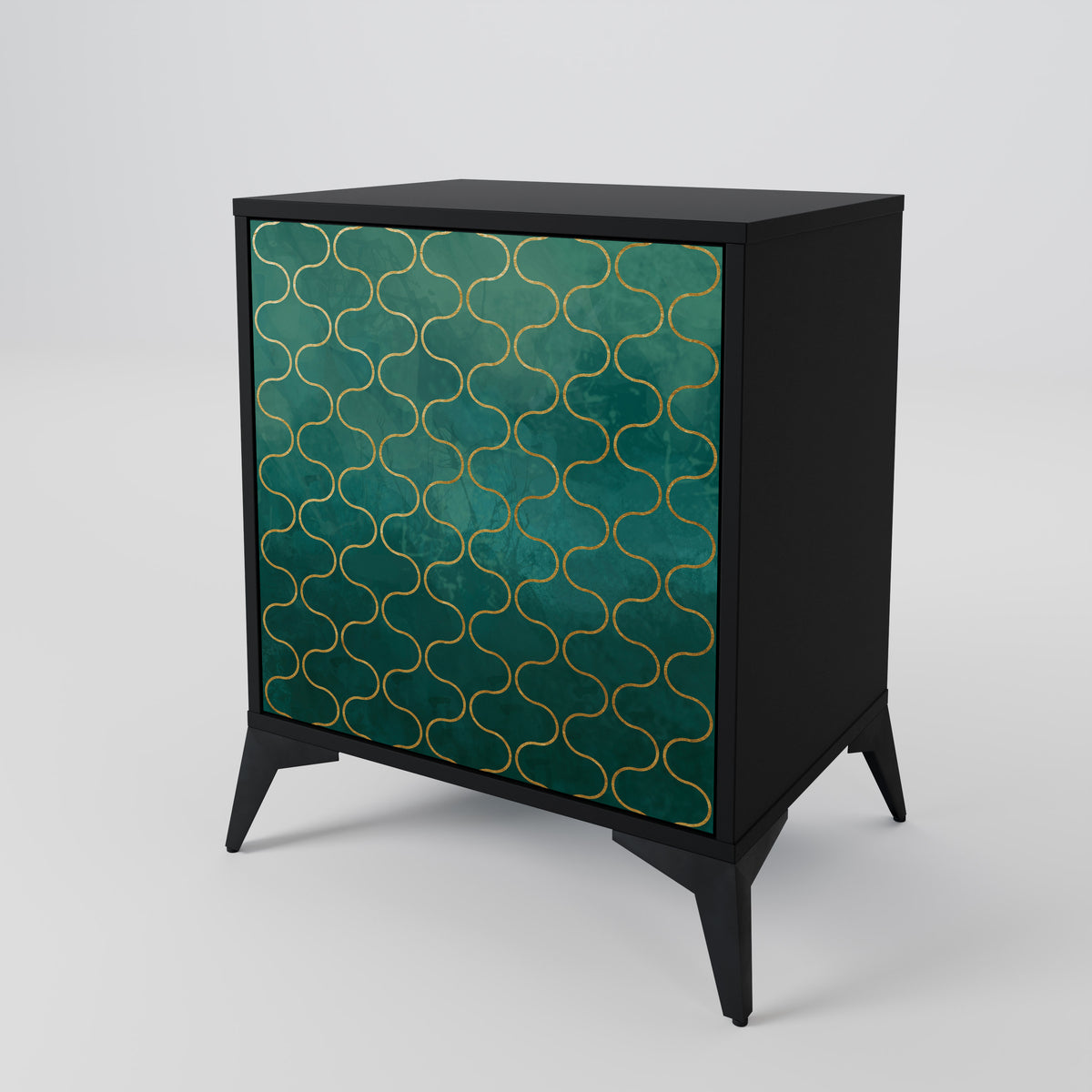 TESSELATED GREENERY Skänk med en dörr