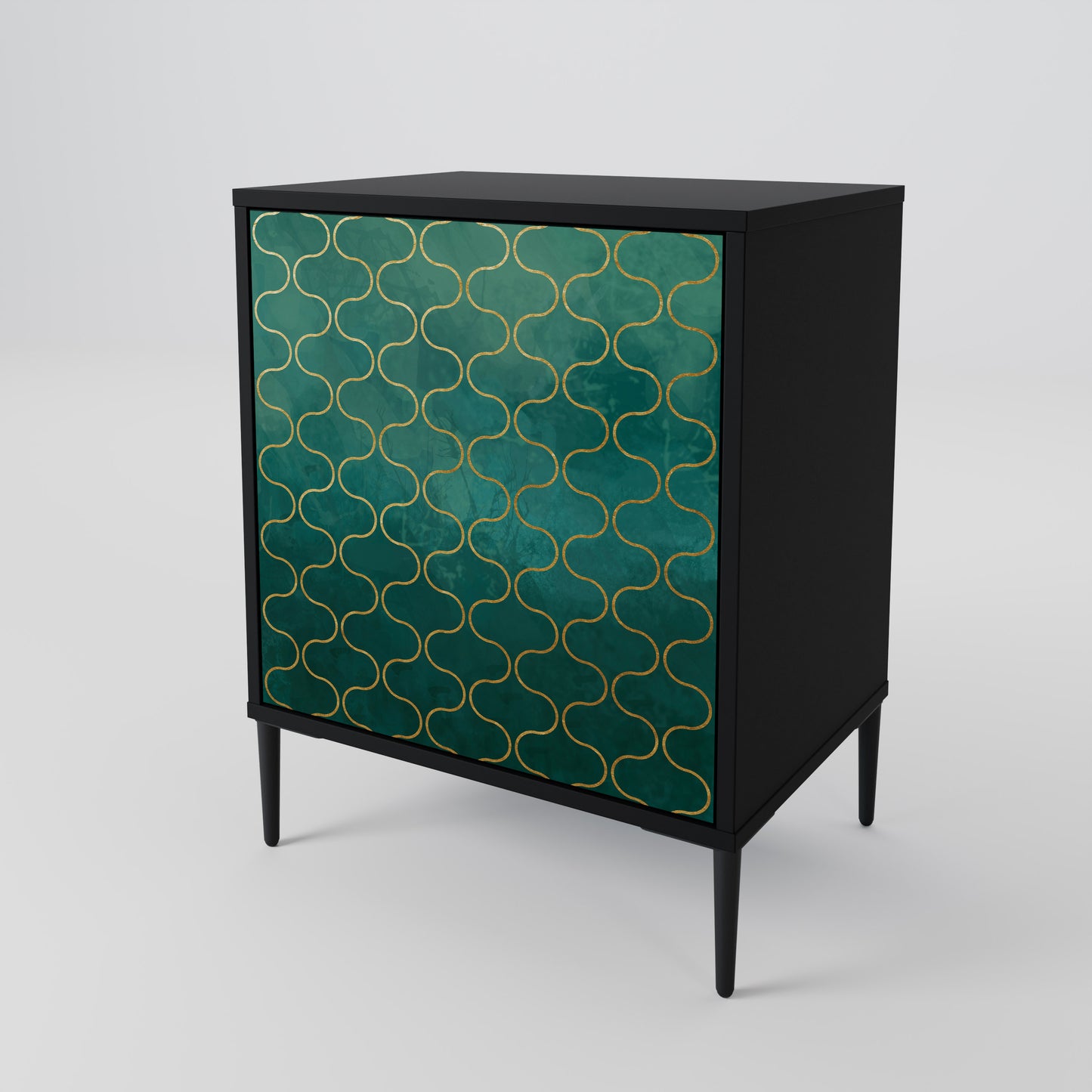 TESSELATED GREENERY Skänk med en dörr