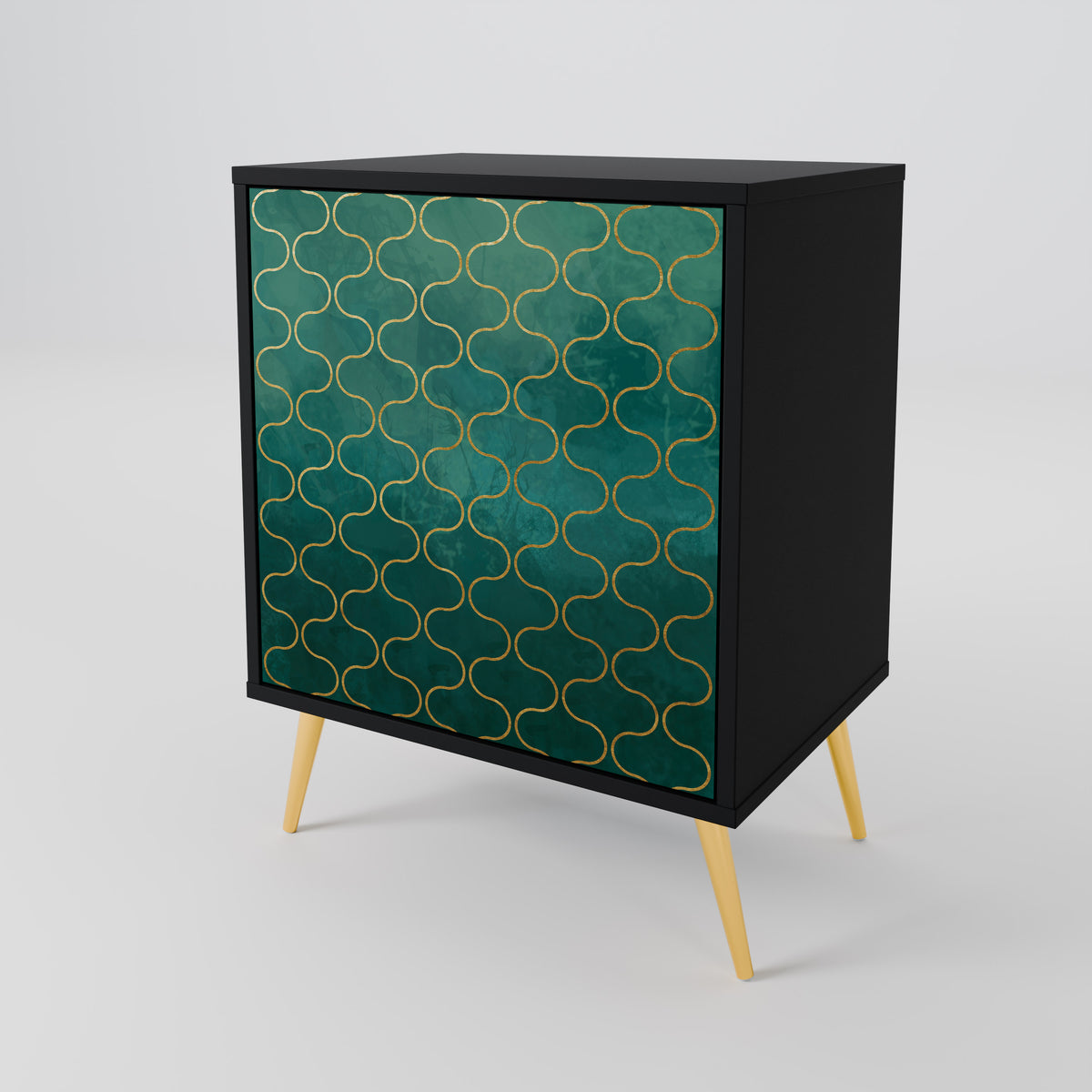 TESSELATED GREENERY Skänk med en dörr