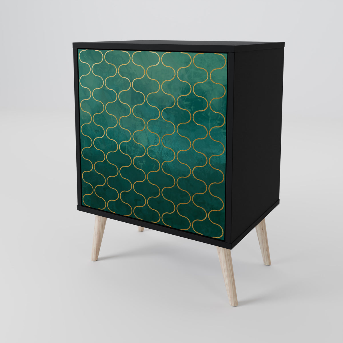 TESSELATED GREENERY Skänk med en dörr