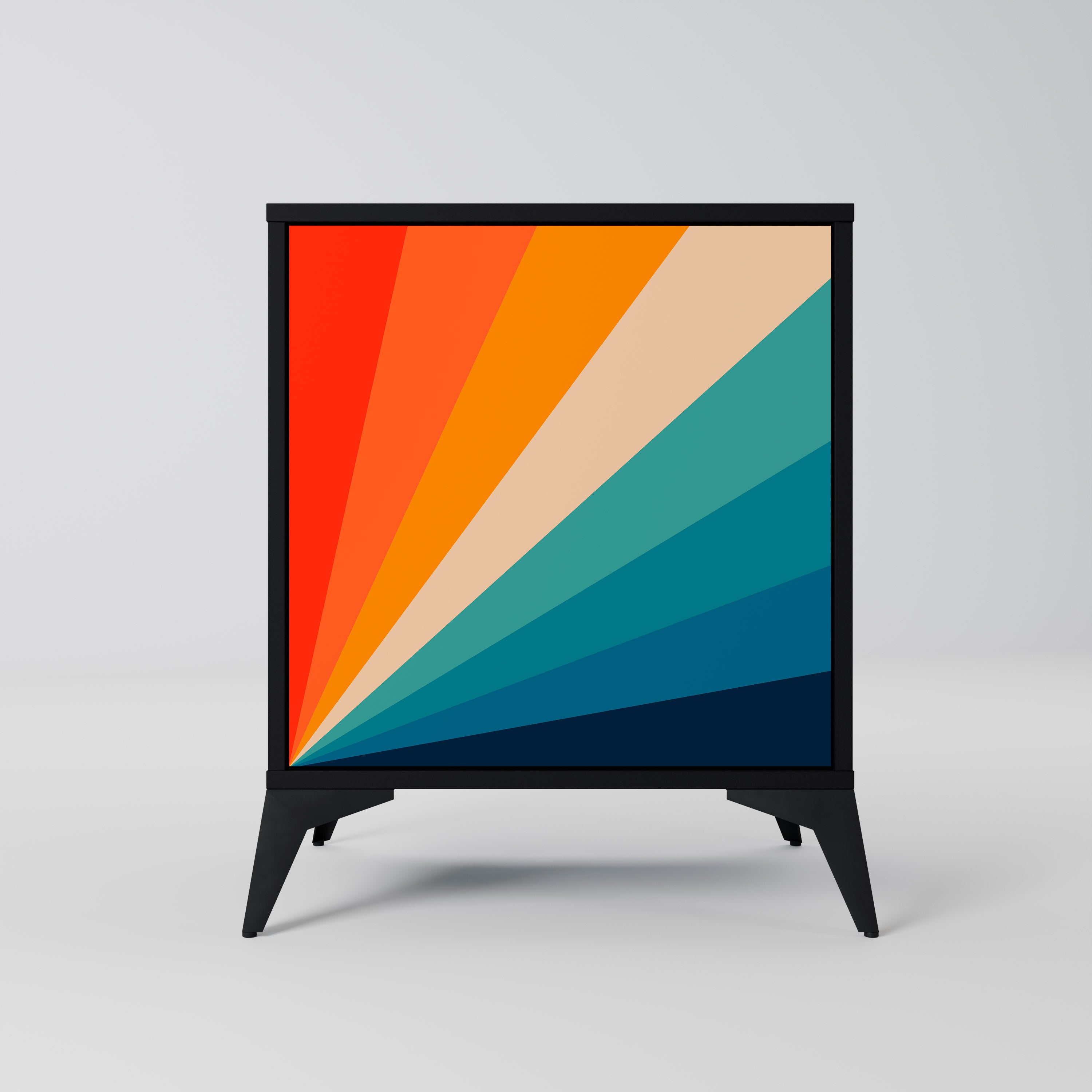 PRISM CONCUSSION 1-Door Sideboard in Black Finish