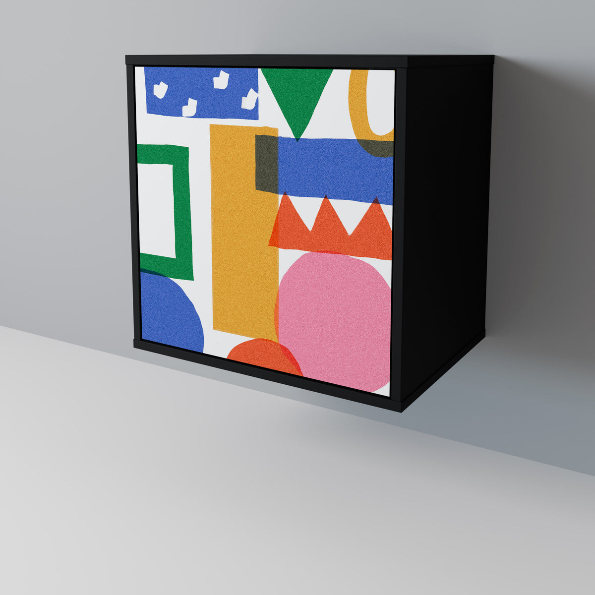 GEOMETRIC GLIMMER Skänk med en dörr