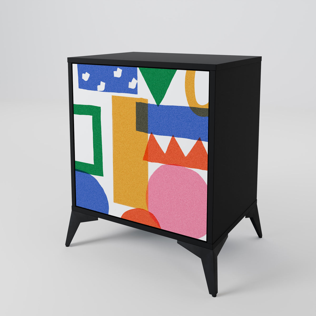 GEOMETRIC GLIMMER Skänk med en dörr