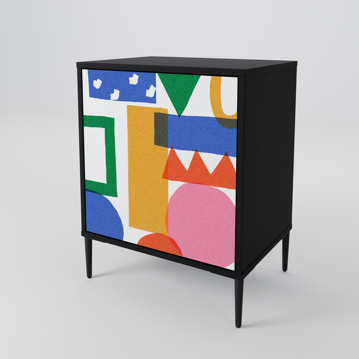 GEOMETRIC GLIMMER Skänk med en dörr