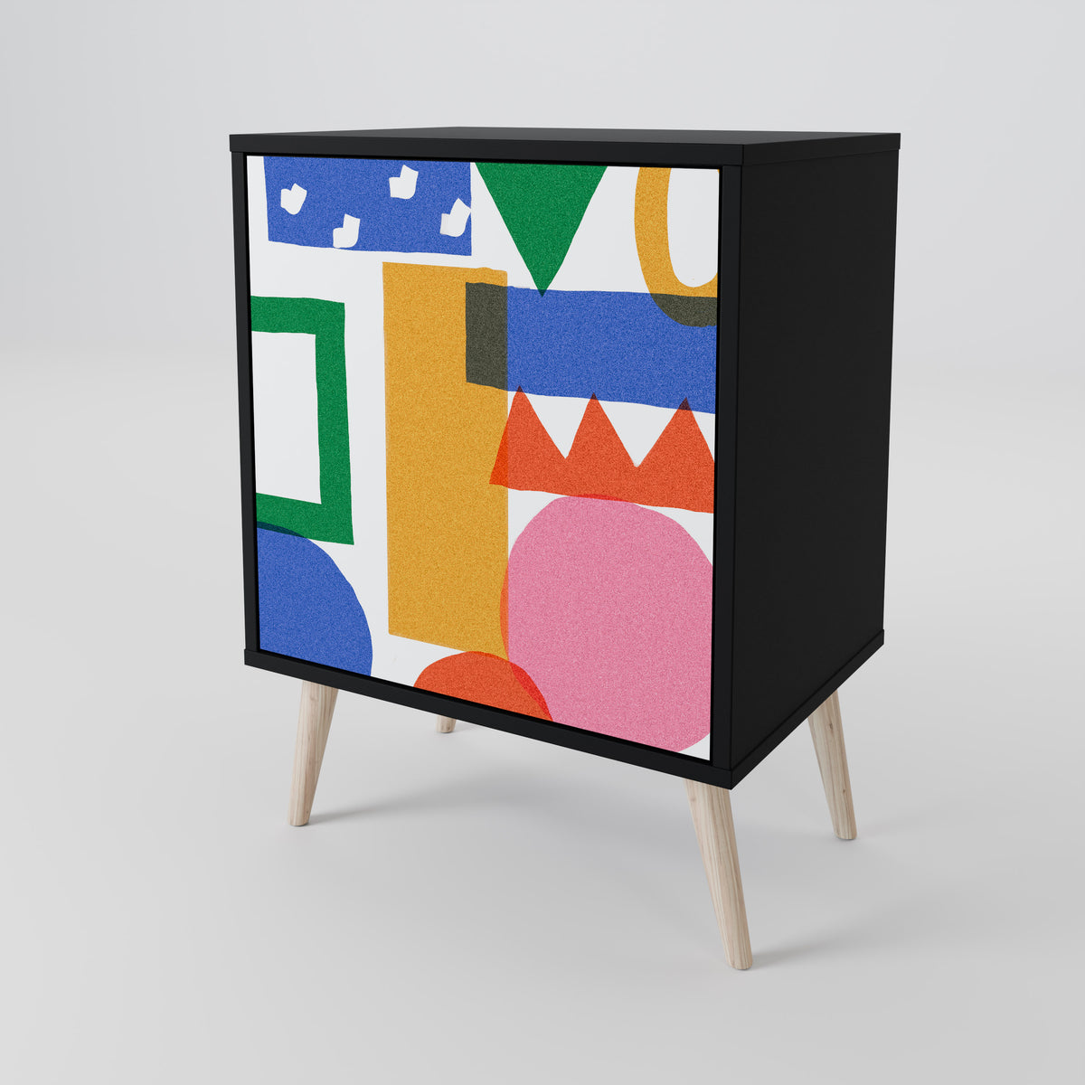 GEOMETRIC GLIMMER Skänk med en dörr