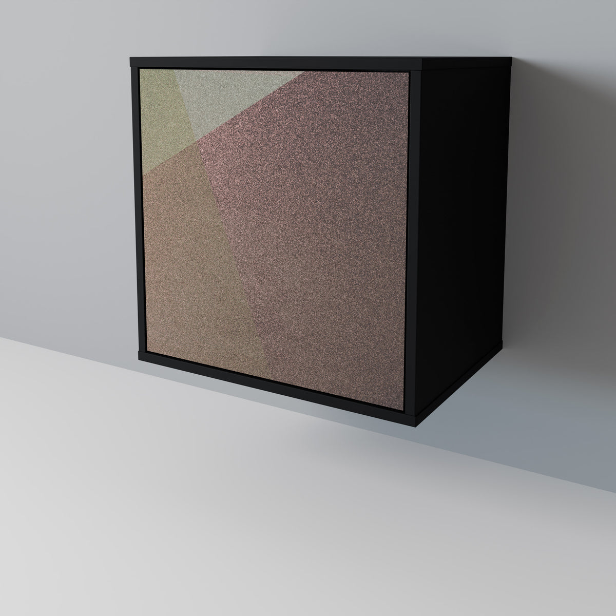 BEIGE GEOMETRY Skänk med en dörr