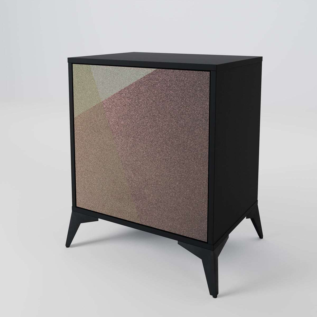 BEIGE GEOMETRY Skänk med en dörr