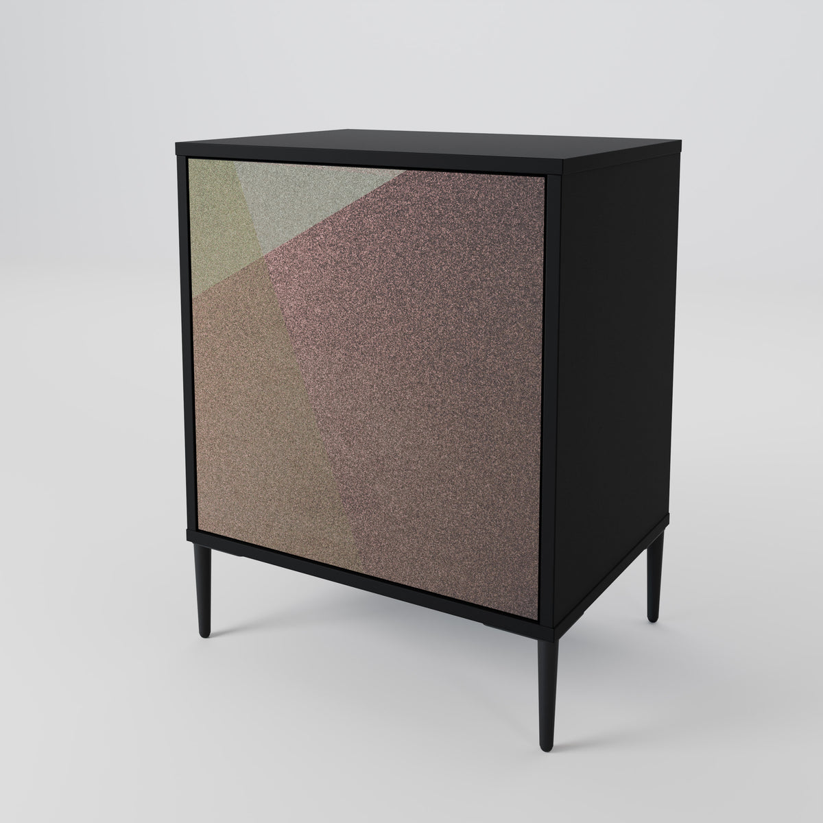BEIGE GEOMETRY Skänk med en dörr