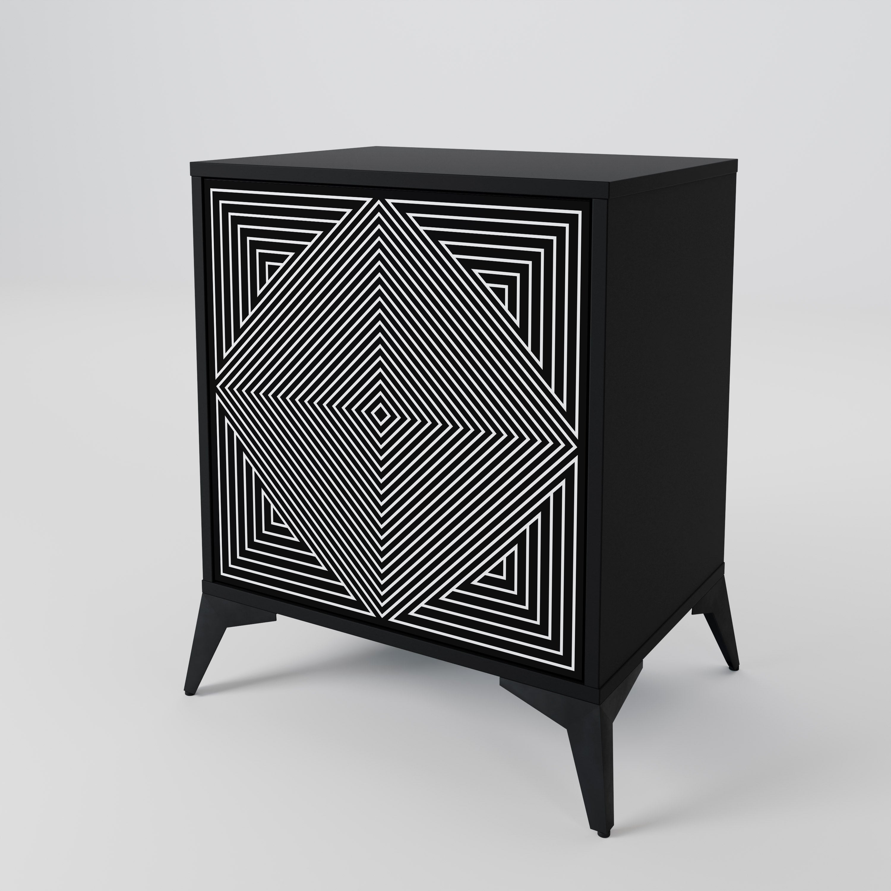 POLYGON ILLUSION 1-Door Sideboard