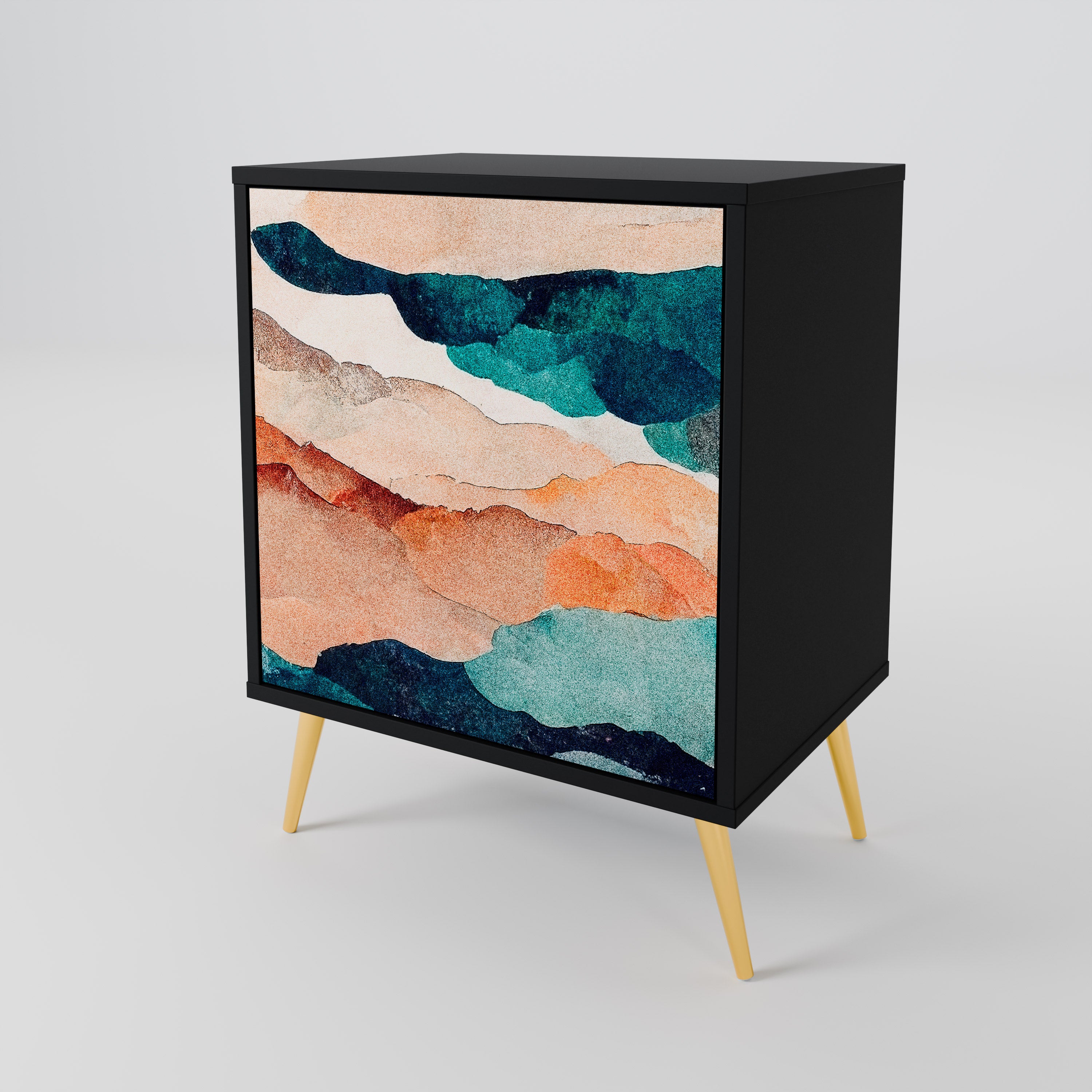 ABSTRACT LANDSCAPE 1-Door Sideboard