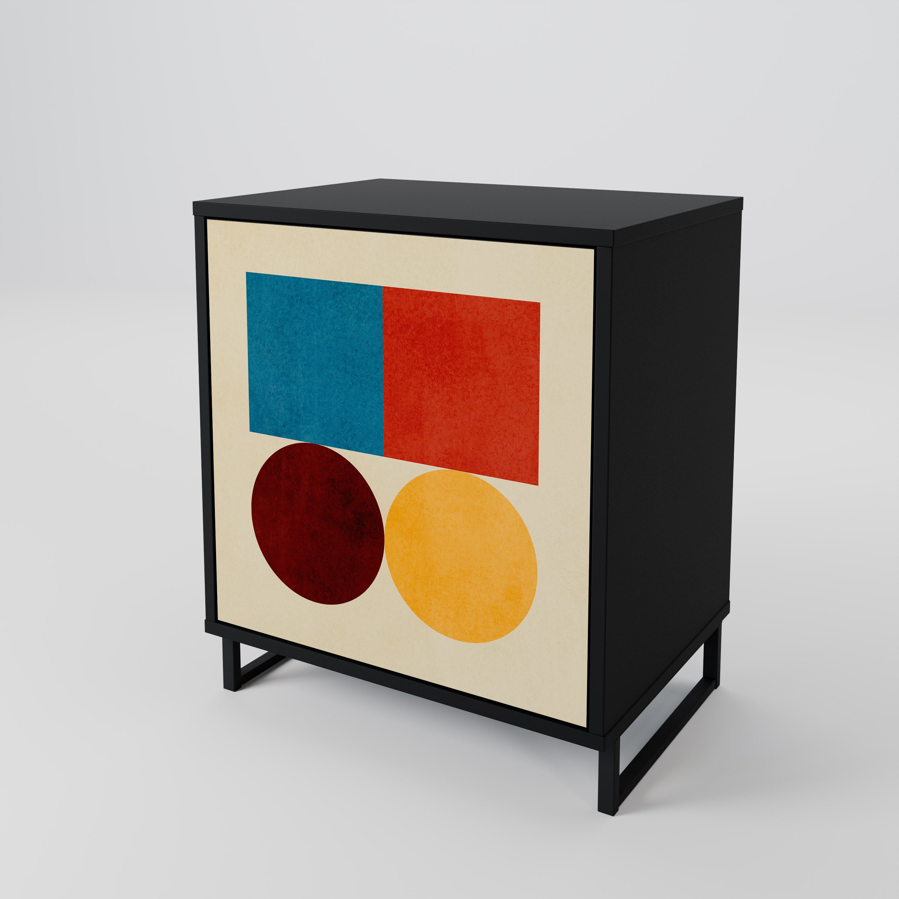 GEOMETRIC PUZZLE 1-Door Sideboard