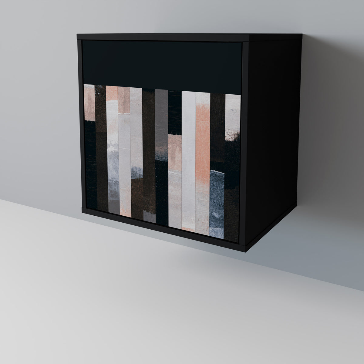 COLLAGE OF RECTANGLES Skänk med en dörr