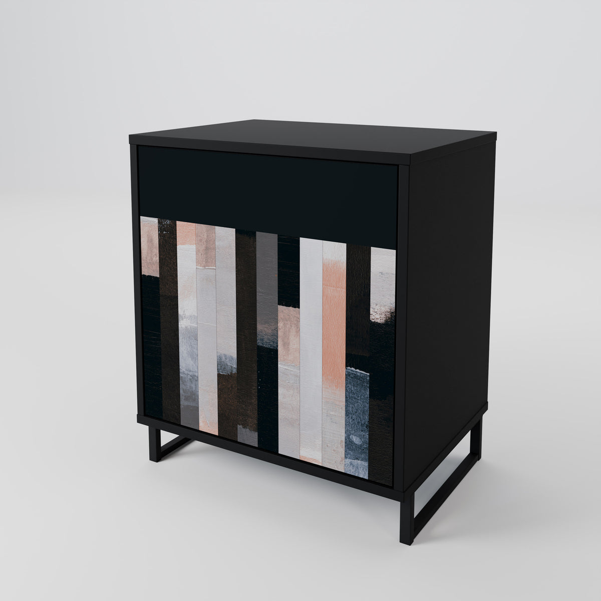 COLLAGE OF RECTANGLES Skänk med en dörr