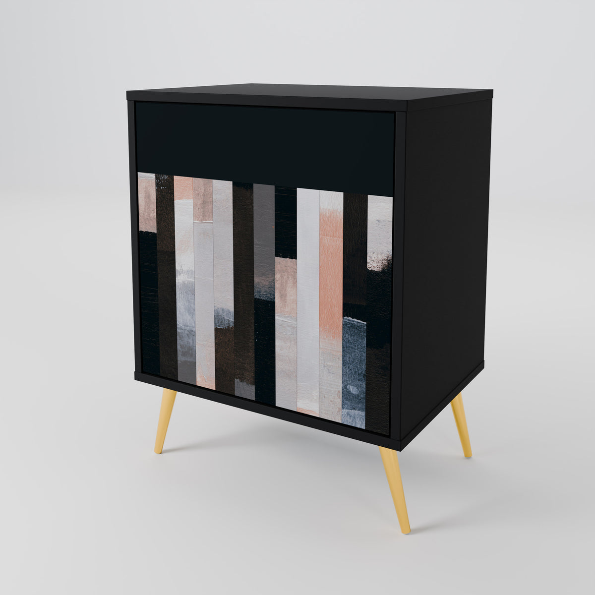 COLLAGE OF RECTANGLES Skänk med en dörr