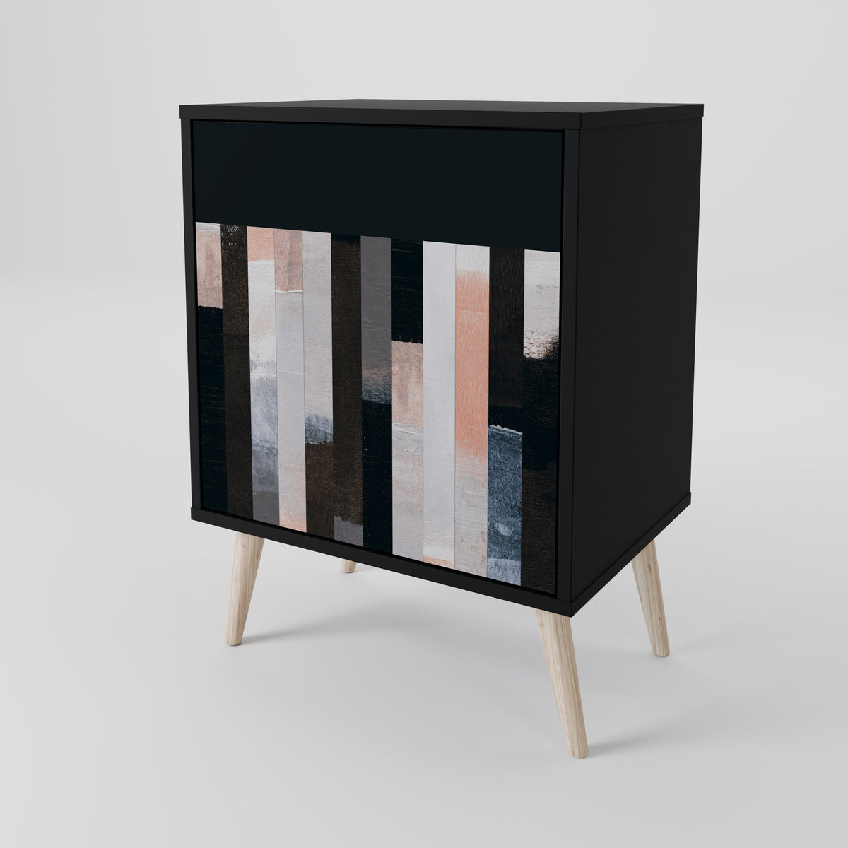 COLLAGE OF RECTANGLES Skänk med en dörr