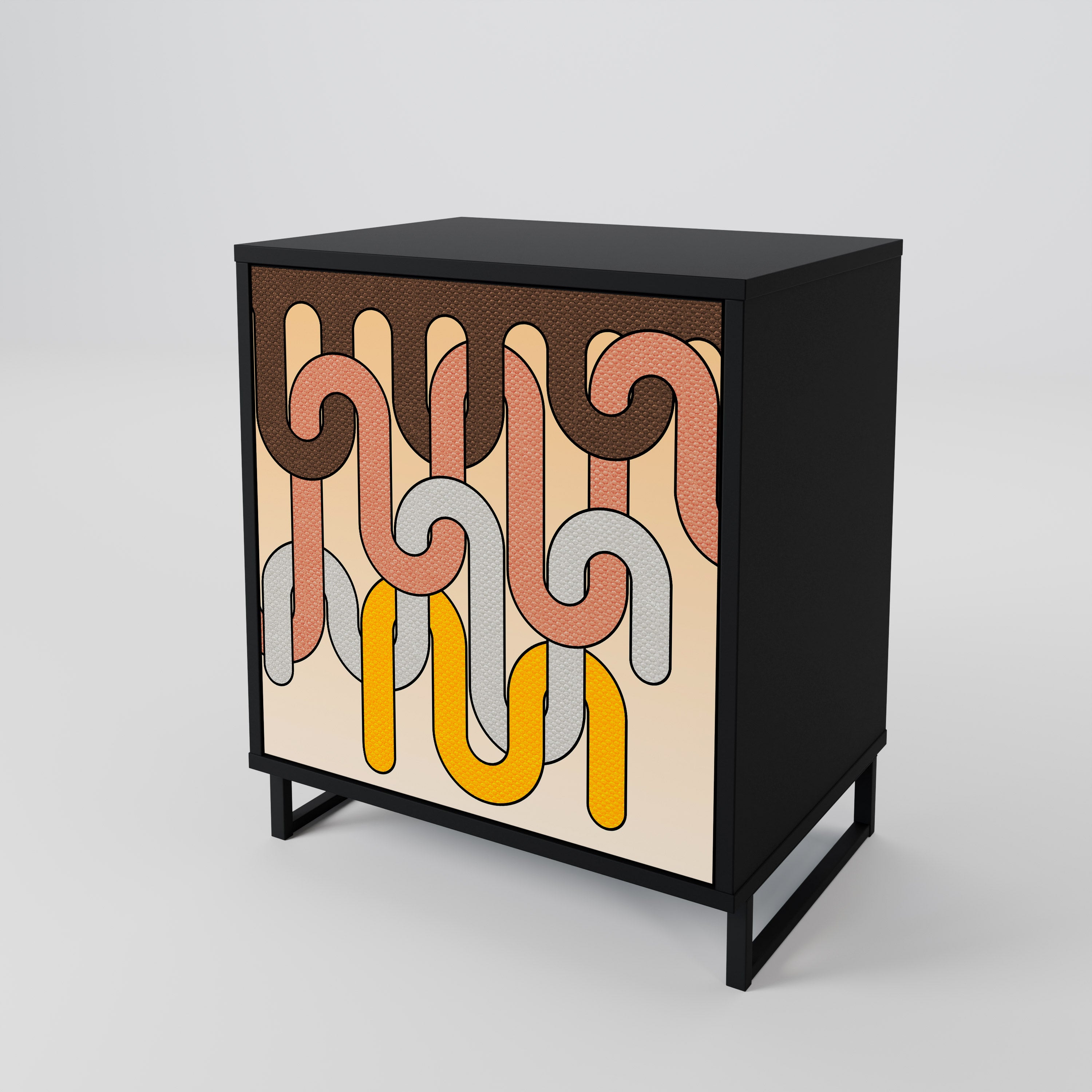 COLORFUL STRINGS 1-Door Sideboard