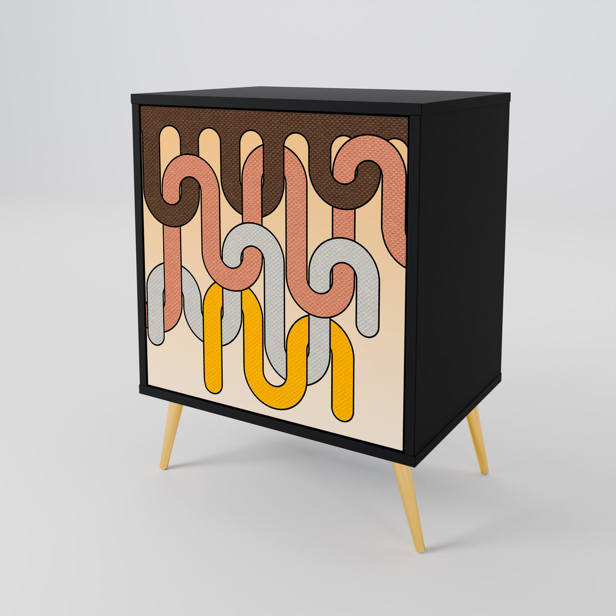COLORFUL STRINGS 1-Door Sideboard