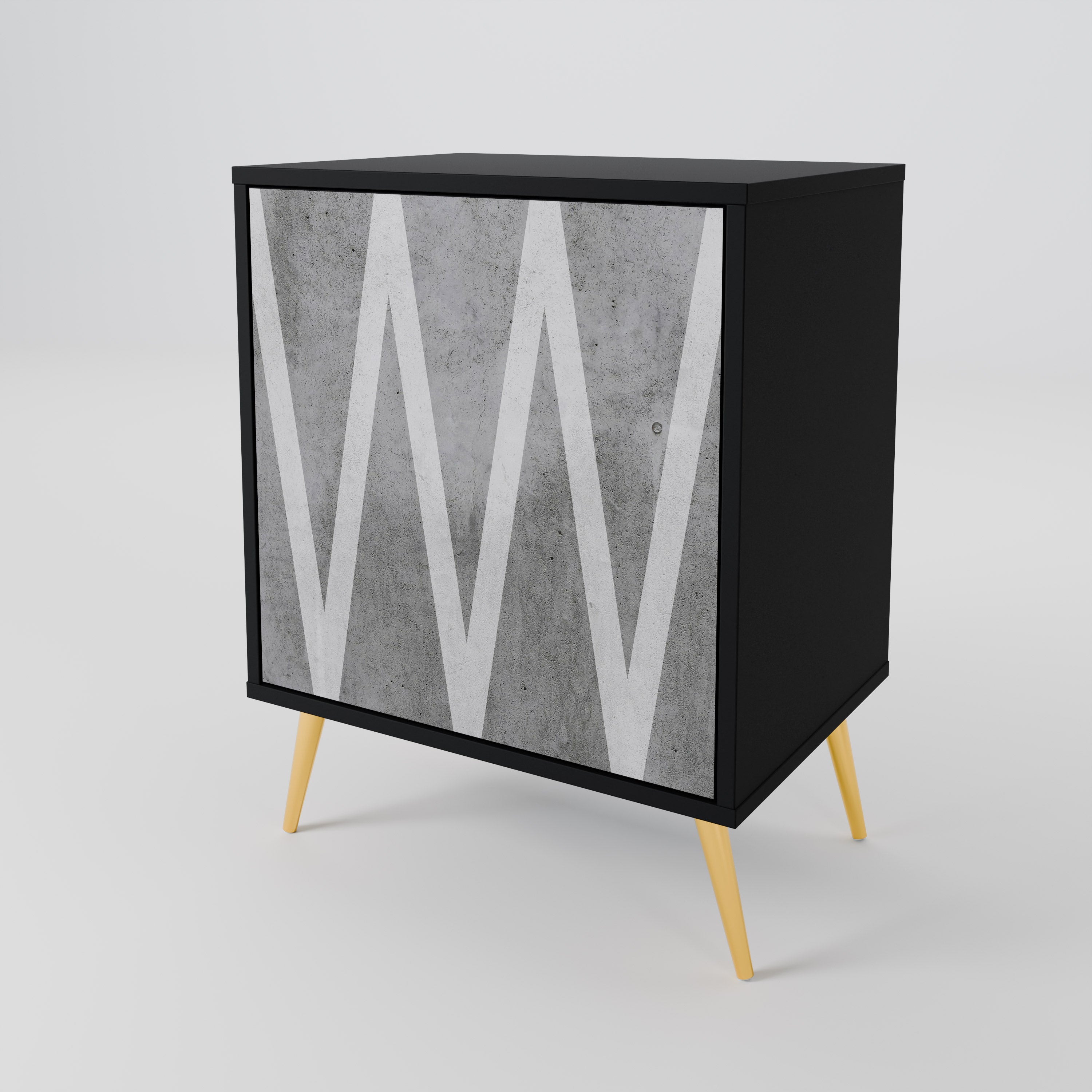 SOLID ZIG ZAG 1-Door Sideboard