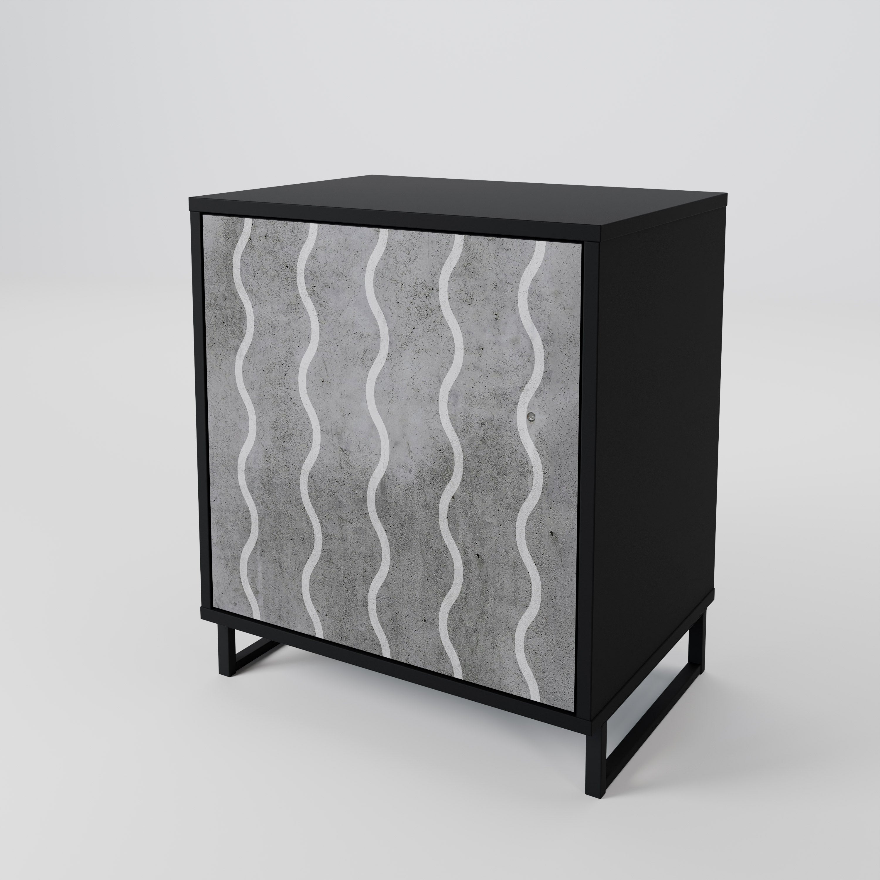 WAVES OF CONCRETE 1-Door Sideboard