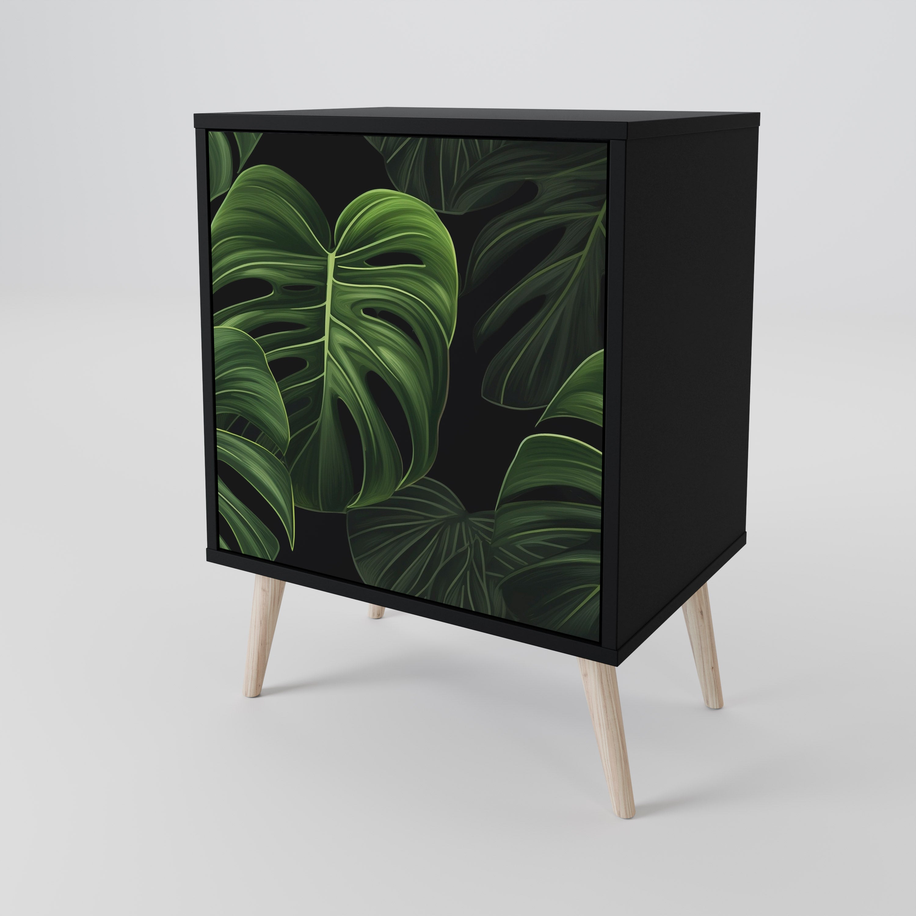 INFINITE MONSTERA Skänk med en dörr