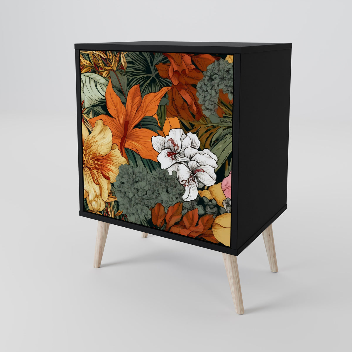 RADIANT FLORA Skänk med en dörr