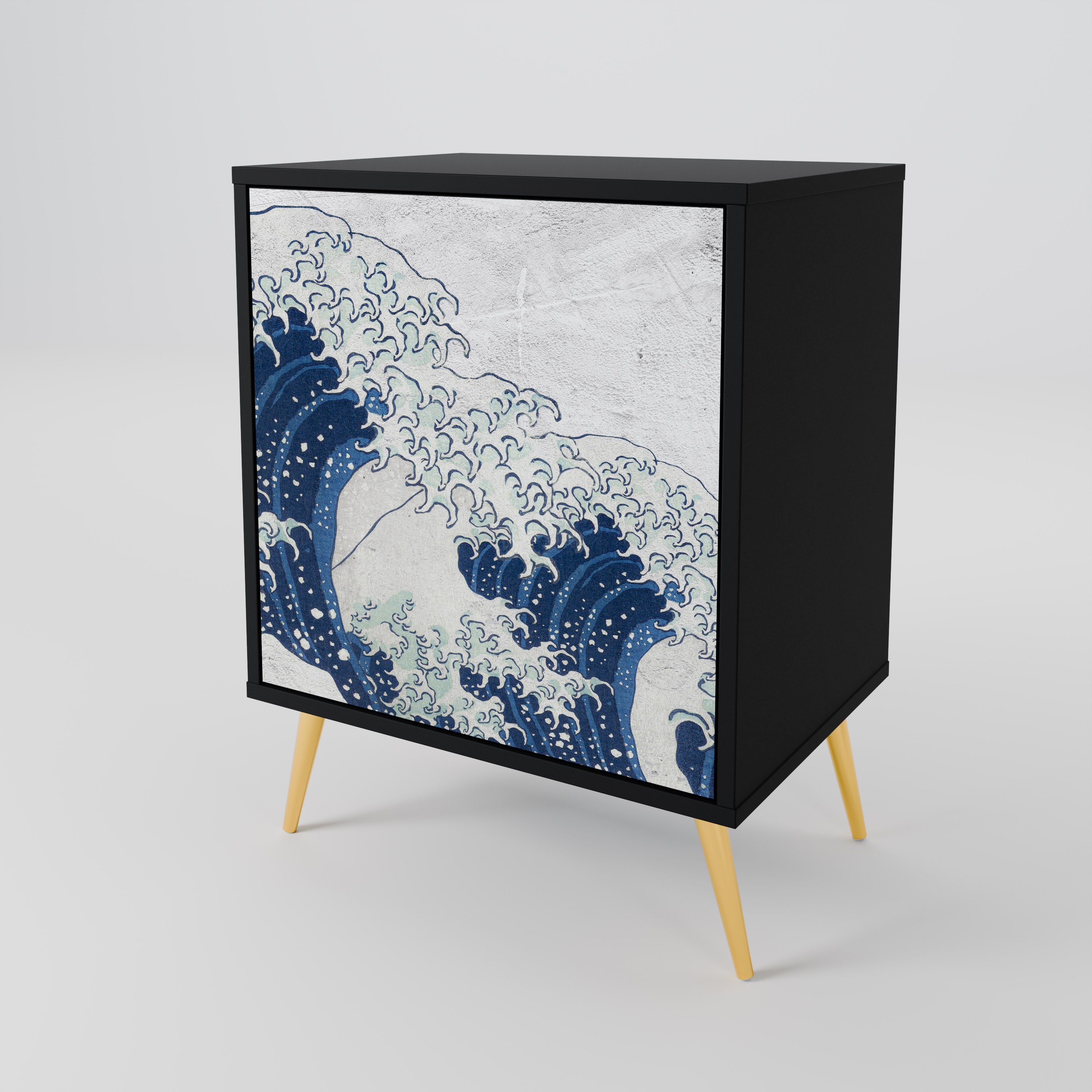 THE GREAT WAVE AT KANAGAWA 1-Door Sideboard