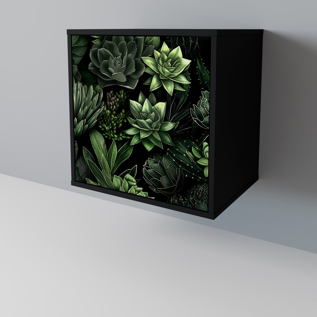 SUCCULENT JUNGLE Skänk med en dörr