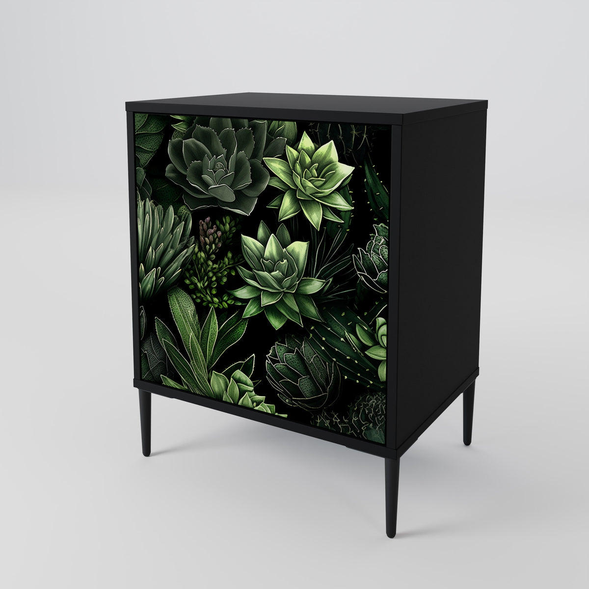 SUCCULENT JUNGLE Skänk med en dörr
