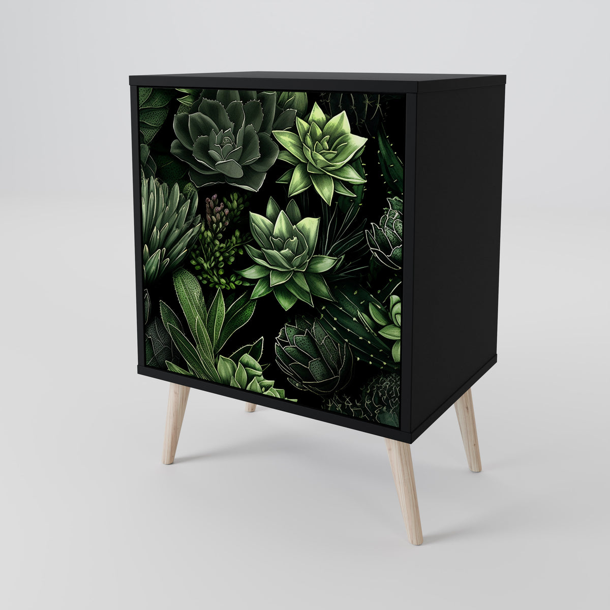 SUCCULENT JUNGLE Skänk med en dörr
