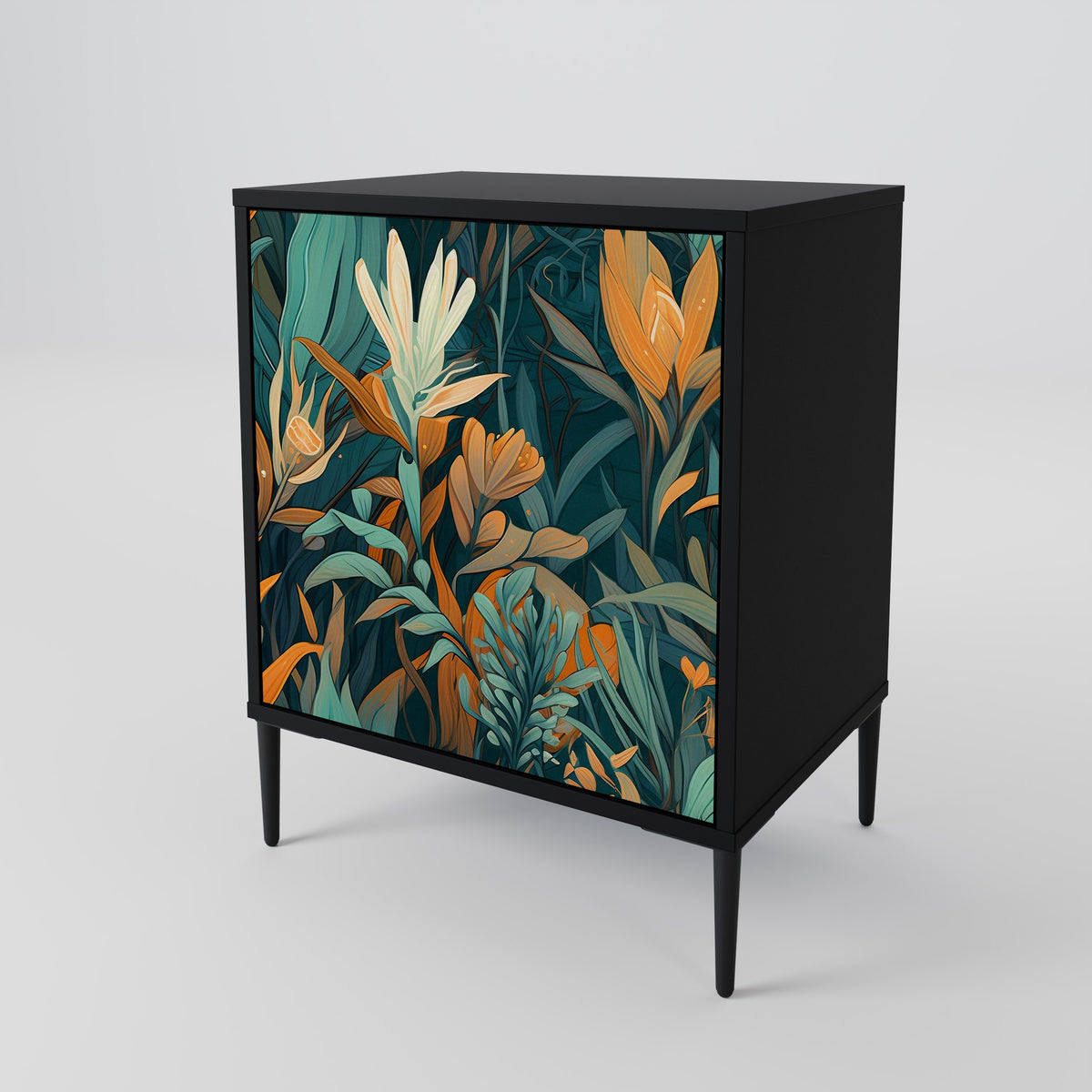 FLORAL SERENITY Skänk med en dörr