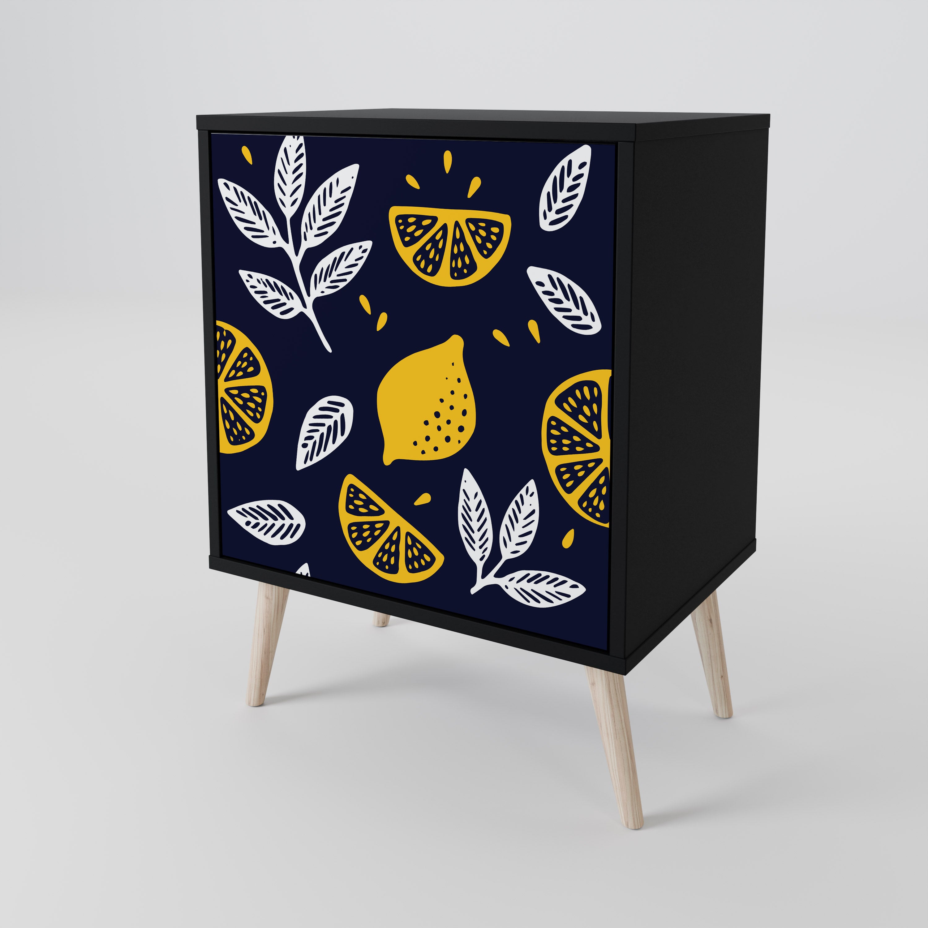 CITRUS SVART OCH VITT 1-dörrs skänk