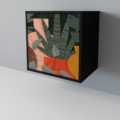 TROPICAL COMPOSITION Skänk med en dörr