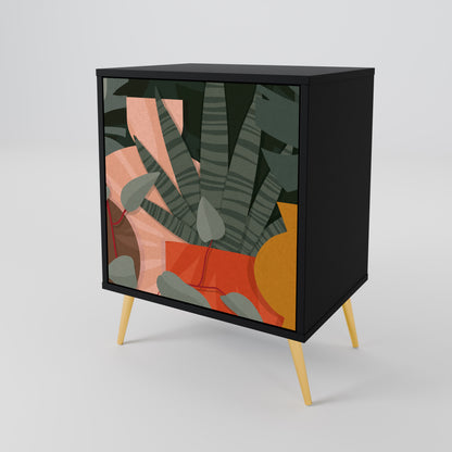 TROPICAL COMPOSITION Skänk med en dörr