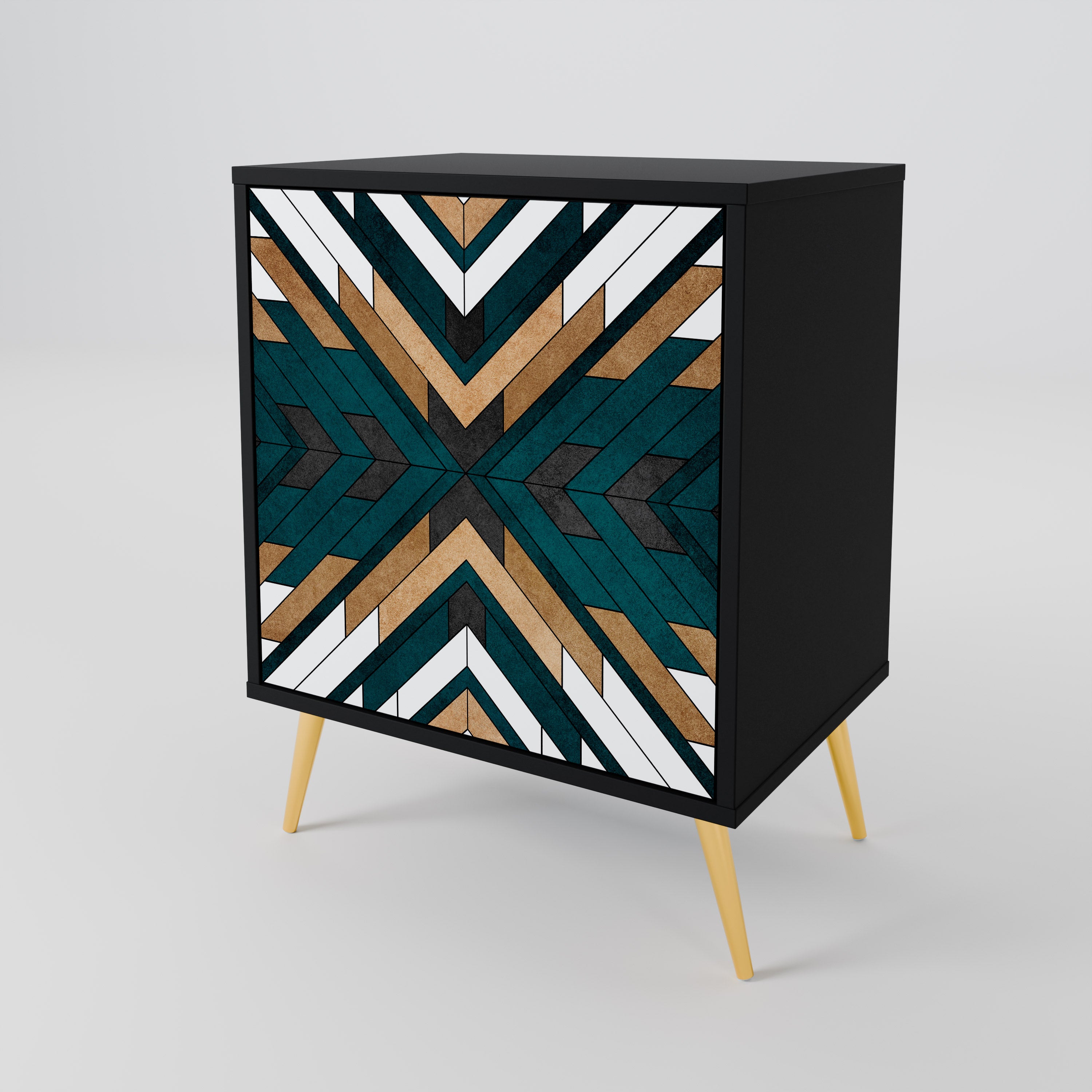 ARTISTIC GEOMETRY 1-Door Sideboard