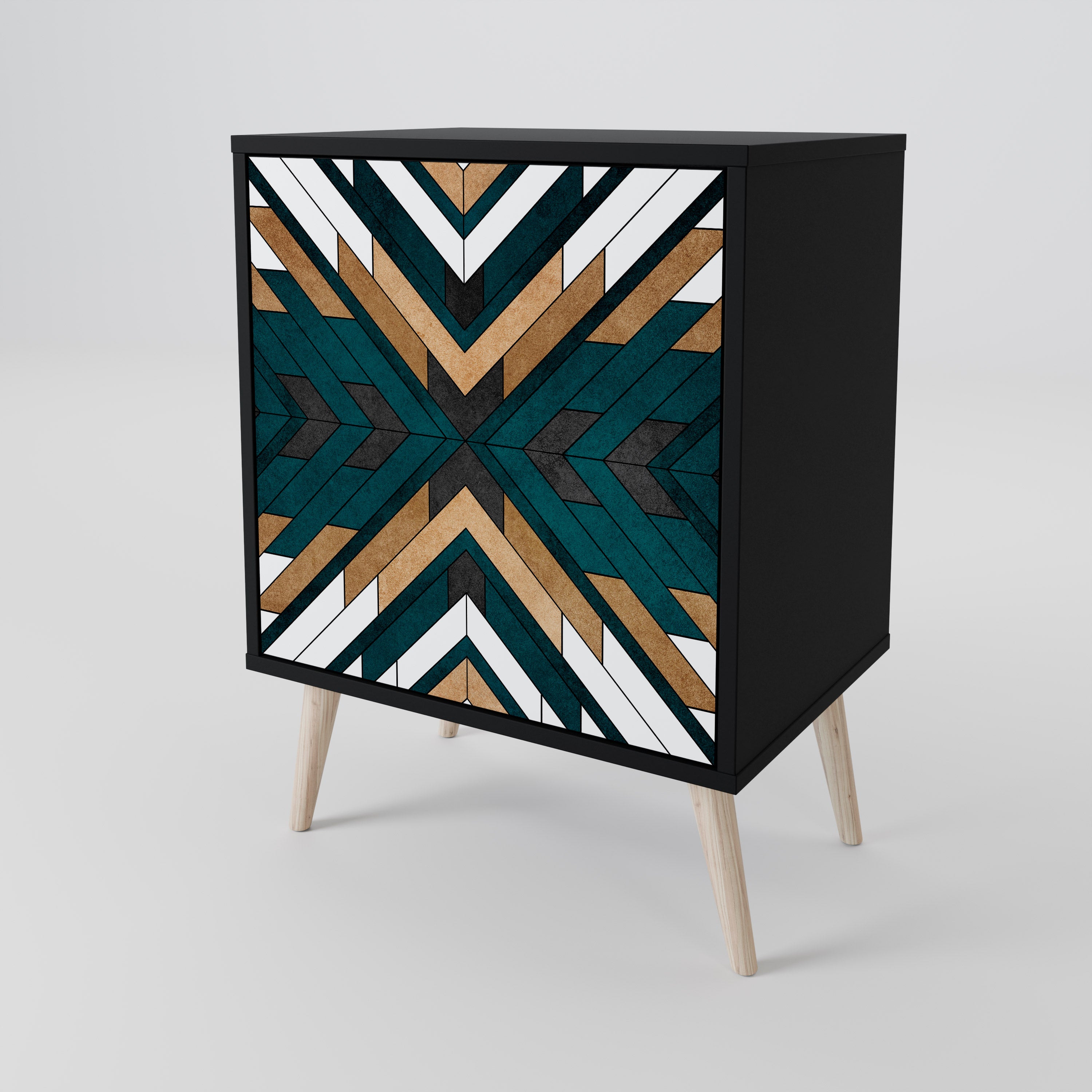 ARTISTIC GEOMETRY 1-Door Sideboard
