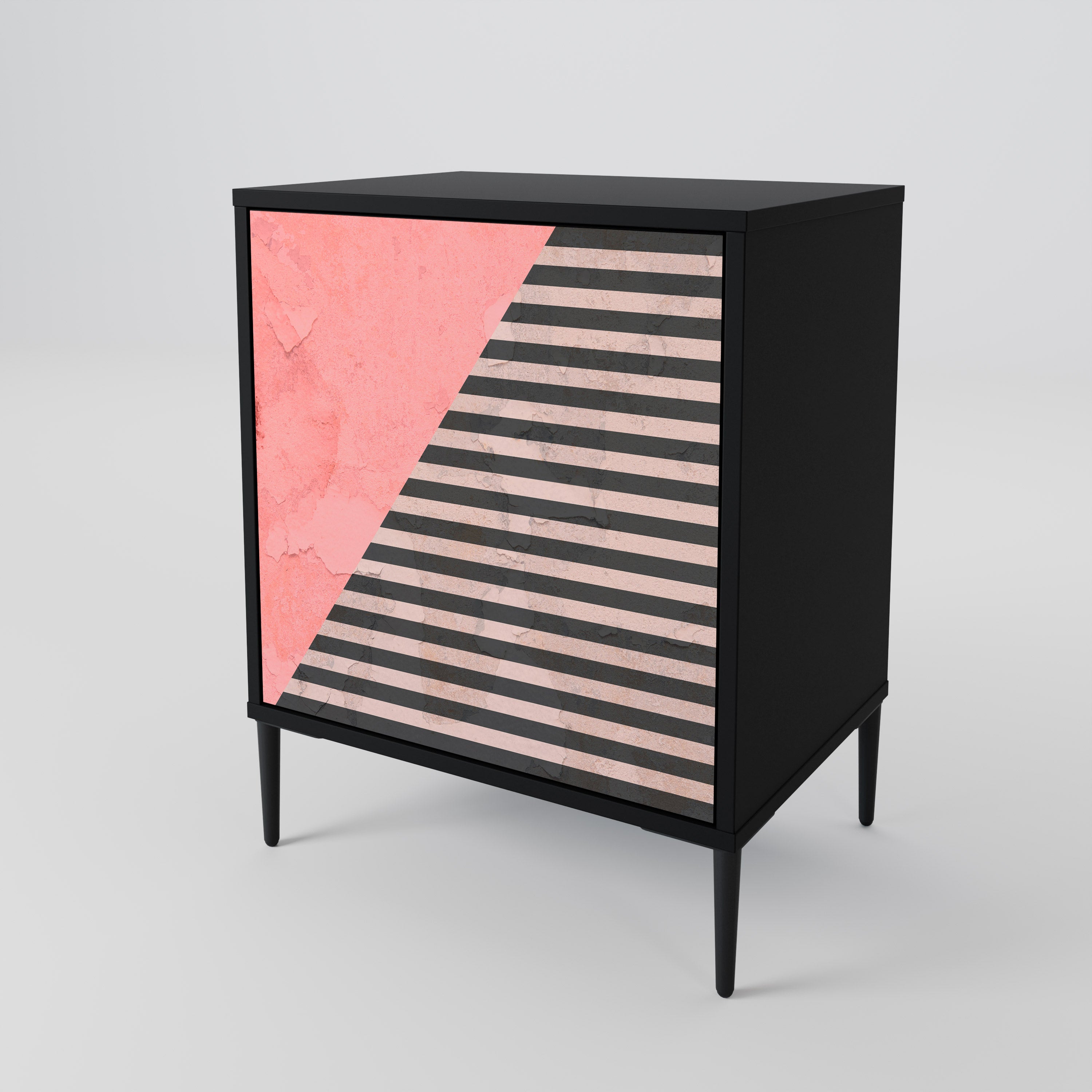 GLAMOROUS STRIPE 1-Door Sideboard