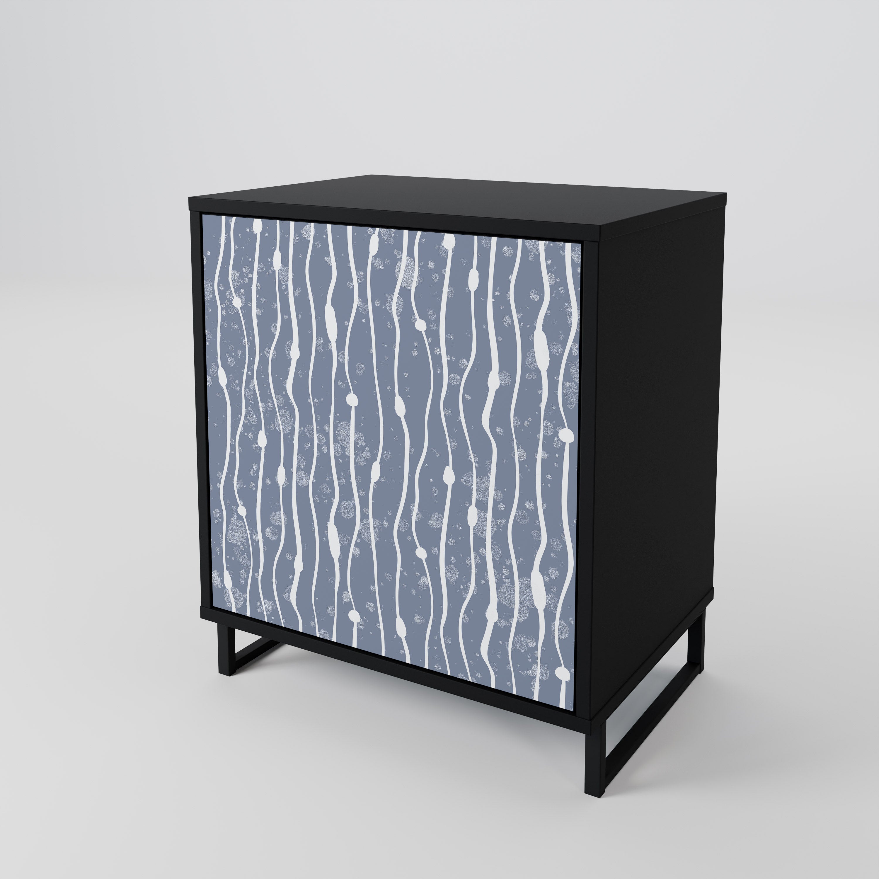 GRAPHITE RAIN 1-Door Sideboard