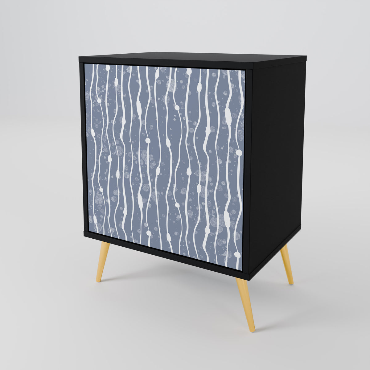 GRAPHITE RAIN 1-Door Sideboard