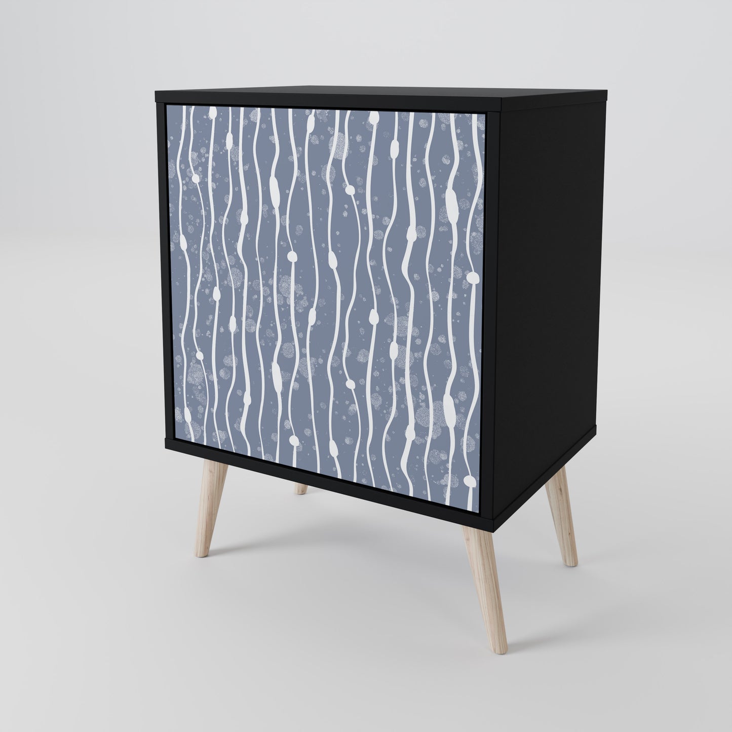 GRAPHITE RAIN 1-Door Sideboard