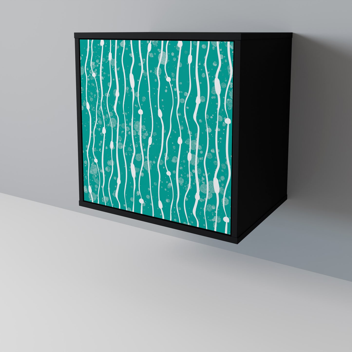 TURQUOISE RAIN Skänk med en dörr