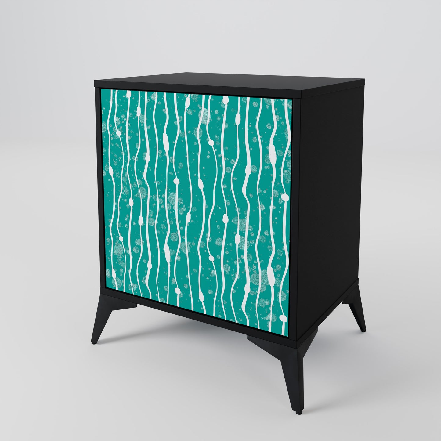 TURQUOISE RAIN Skänk med en dörr