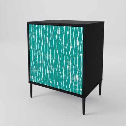 TURQUOISE RAIN Skänk med en dörr