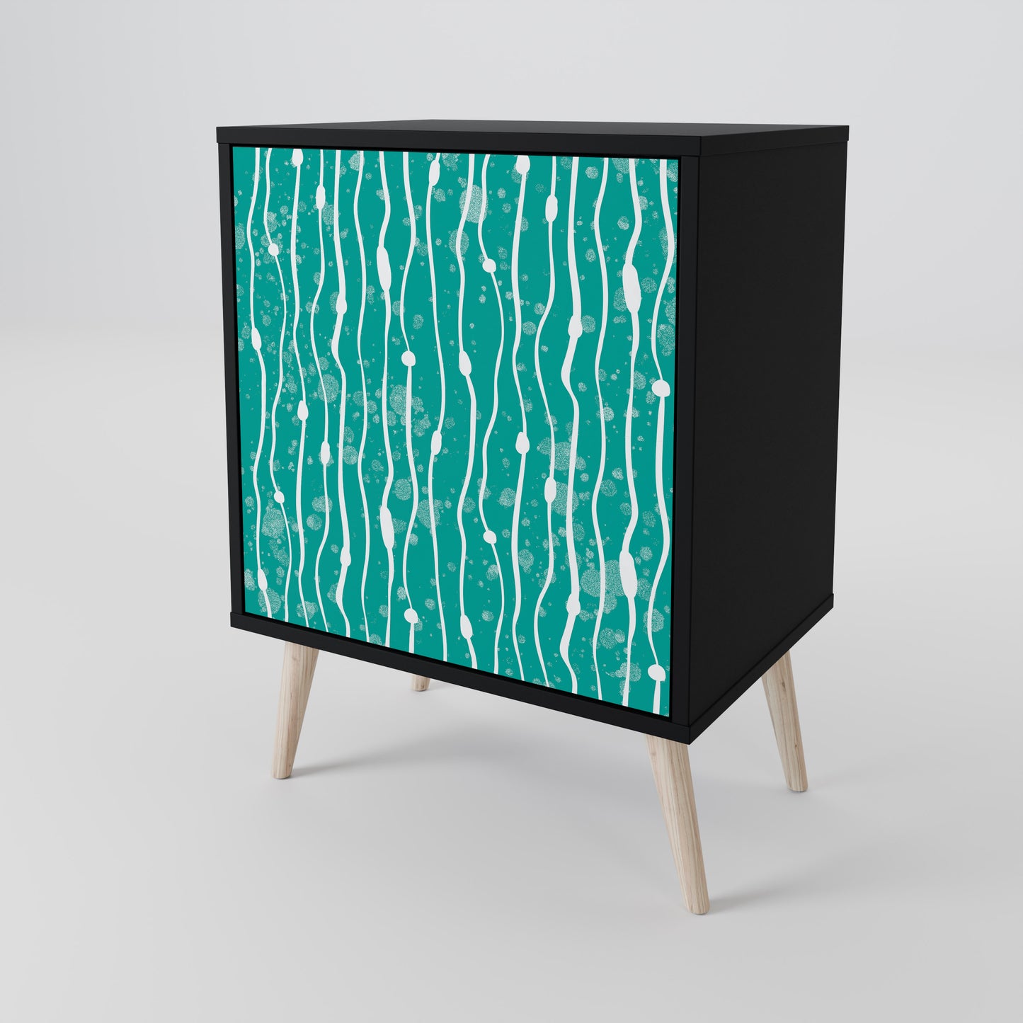 TURQUOISE RAIN Skänk med en dörr