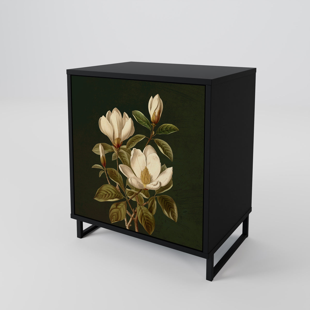 FLORAL NOIR Skänk med en dörr