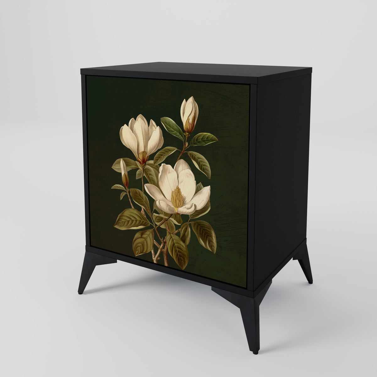FLORAL NOIR Skänk med en dörr