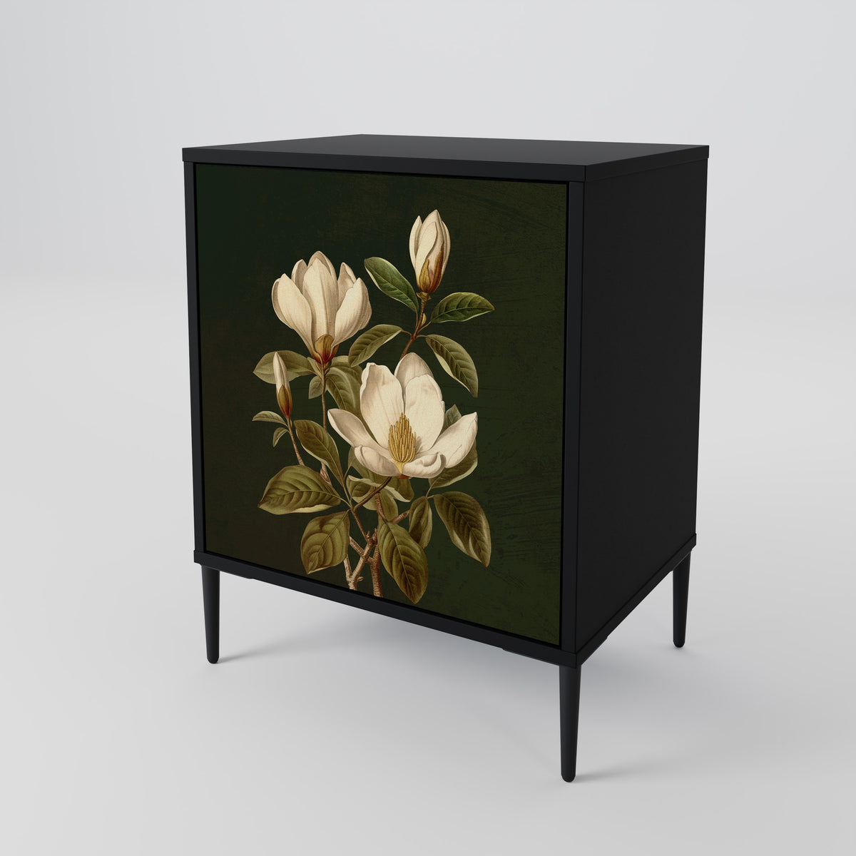 FLORAL NOIR Skänk med en dörr