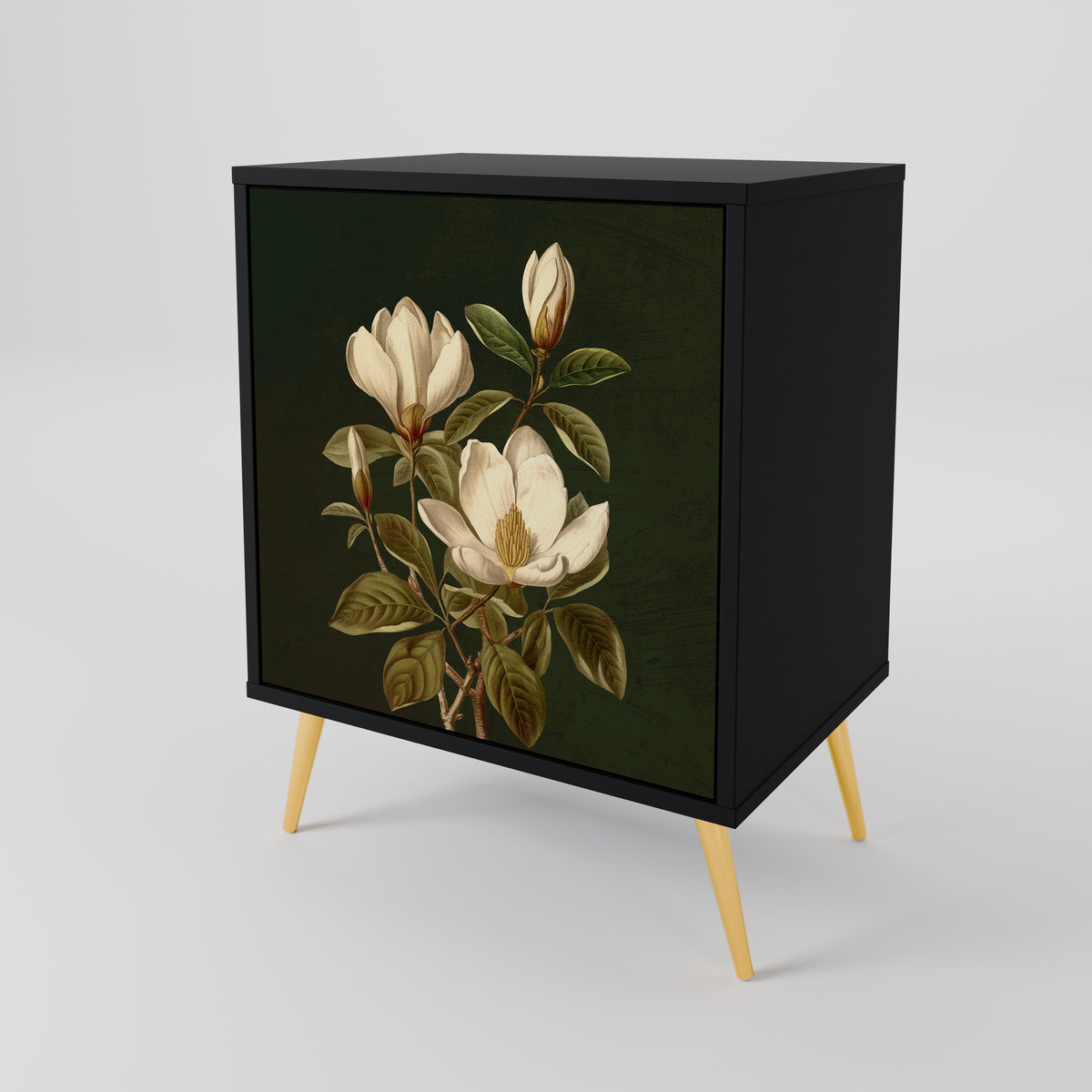 FLORAL NOIR Skänk med en dörr